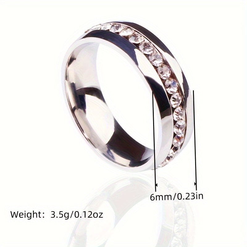 Comfort-Fit Sparkle Ring