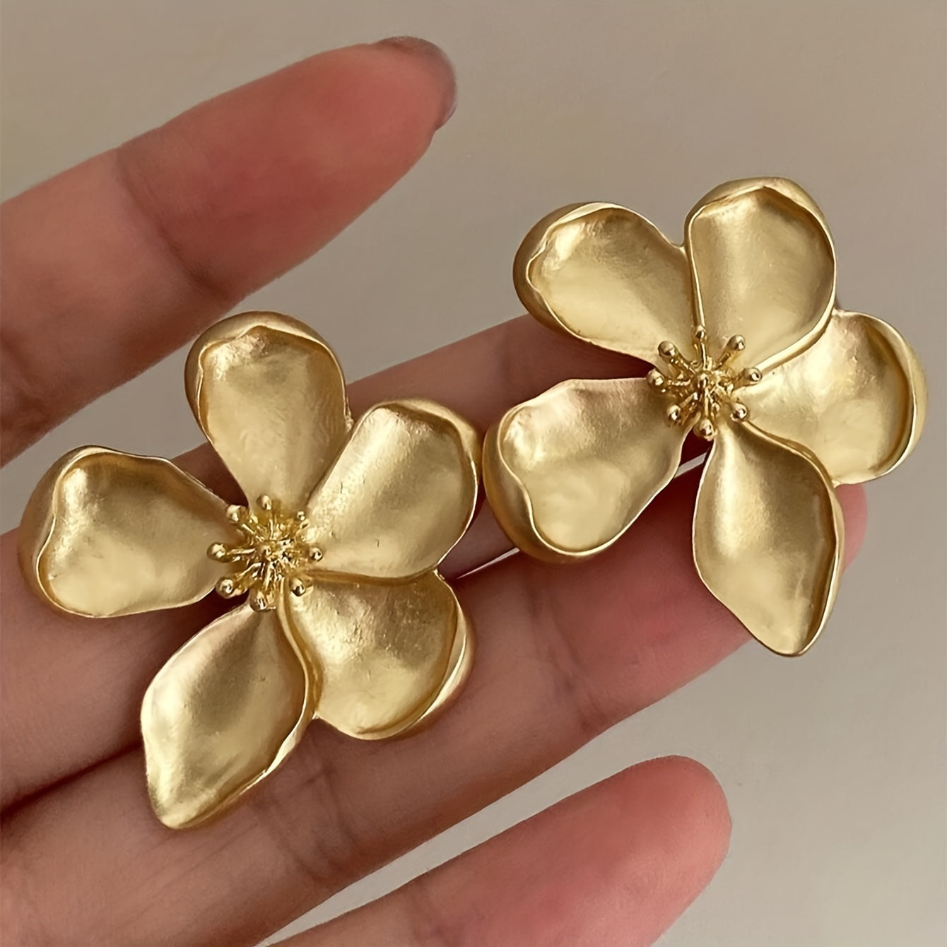 Feather-Light Gold-Tone Earrings