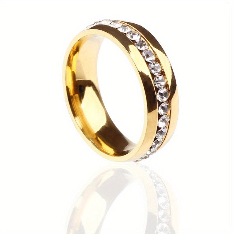 Comfort-Fit Sparkle Ring