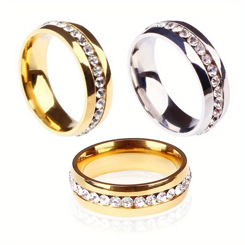 Comfort-Fit Sparkle Ring