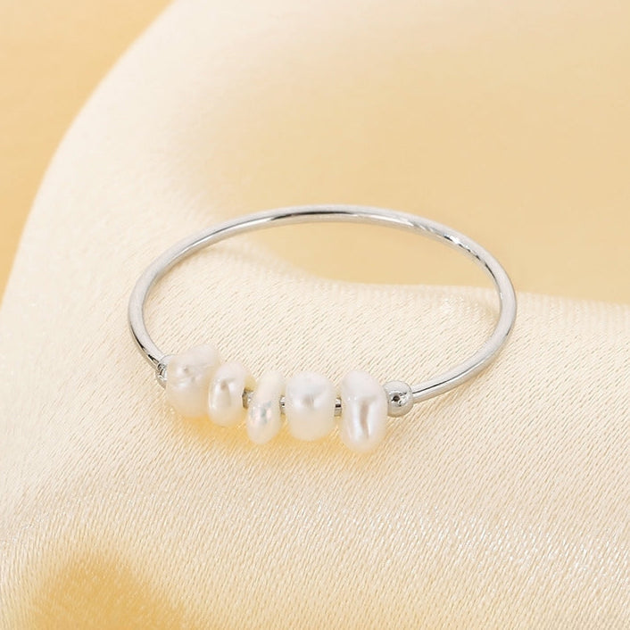Everlasting Gold Pearl Ring