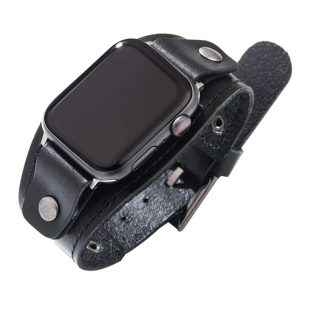 Rugged Modern Leather Band