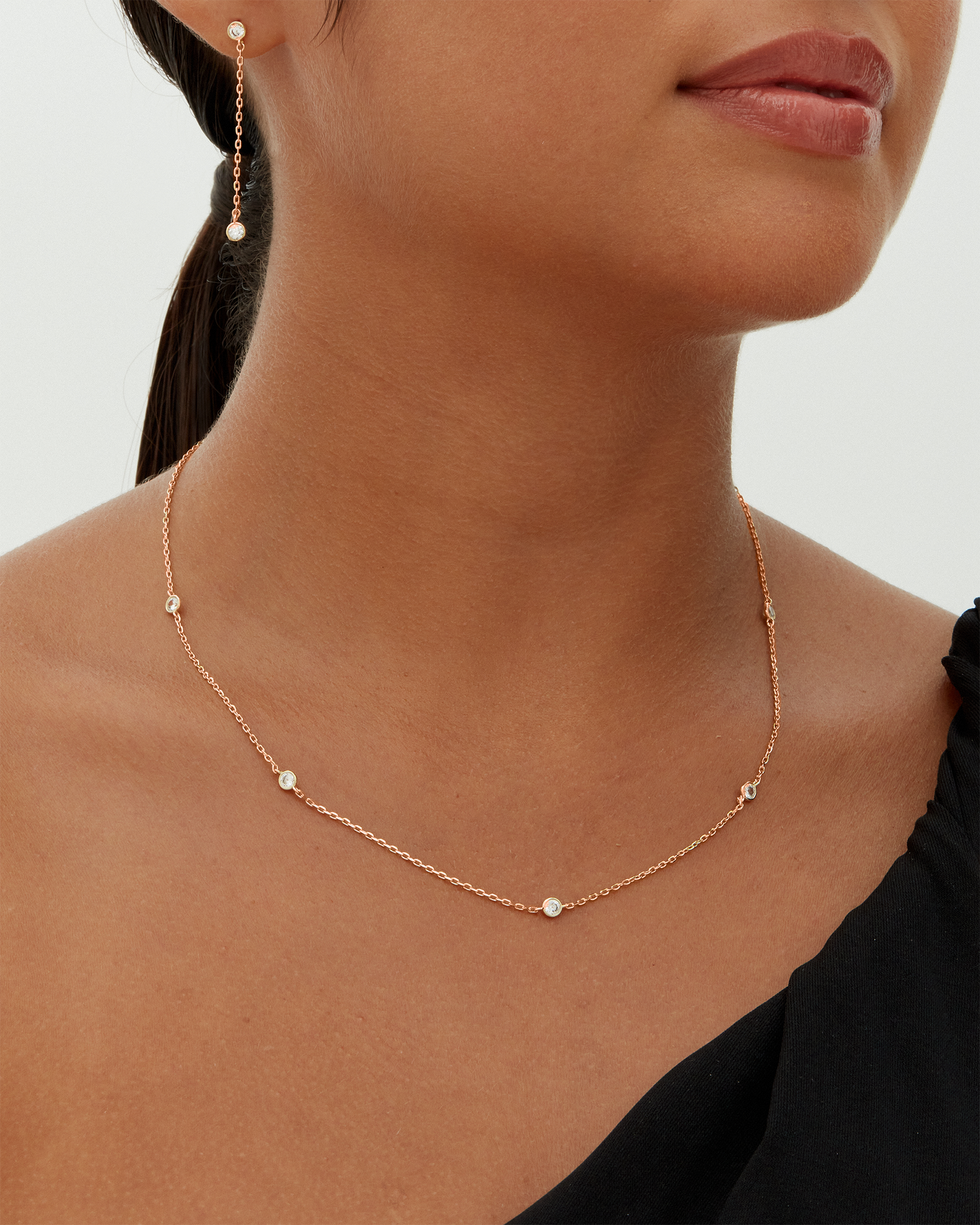 Effortless Layering Cubic Zirconia Necklace