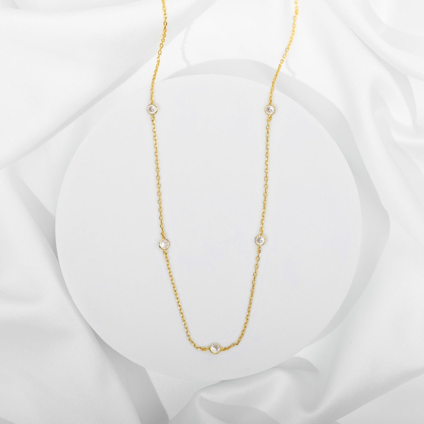 Effortless Layering Cubic Zirconia Necklace