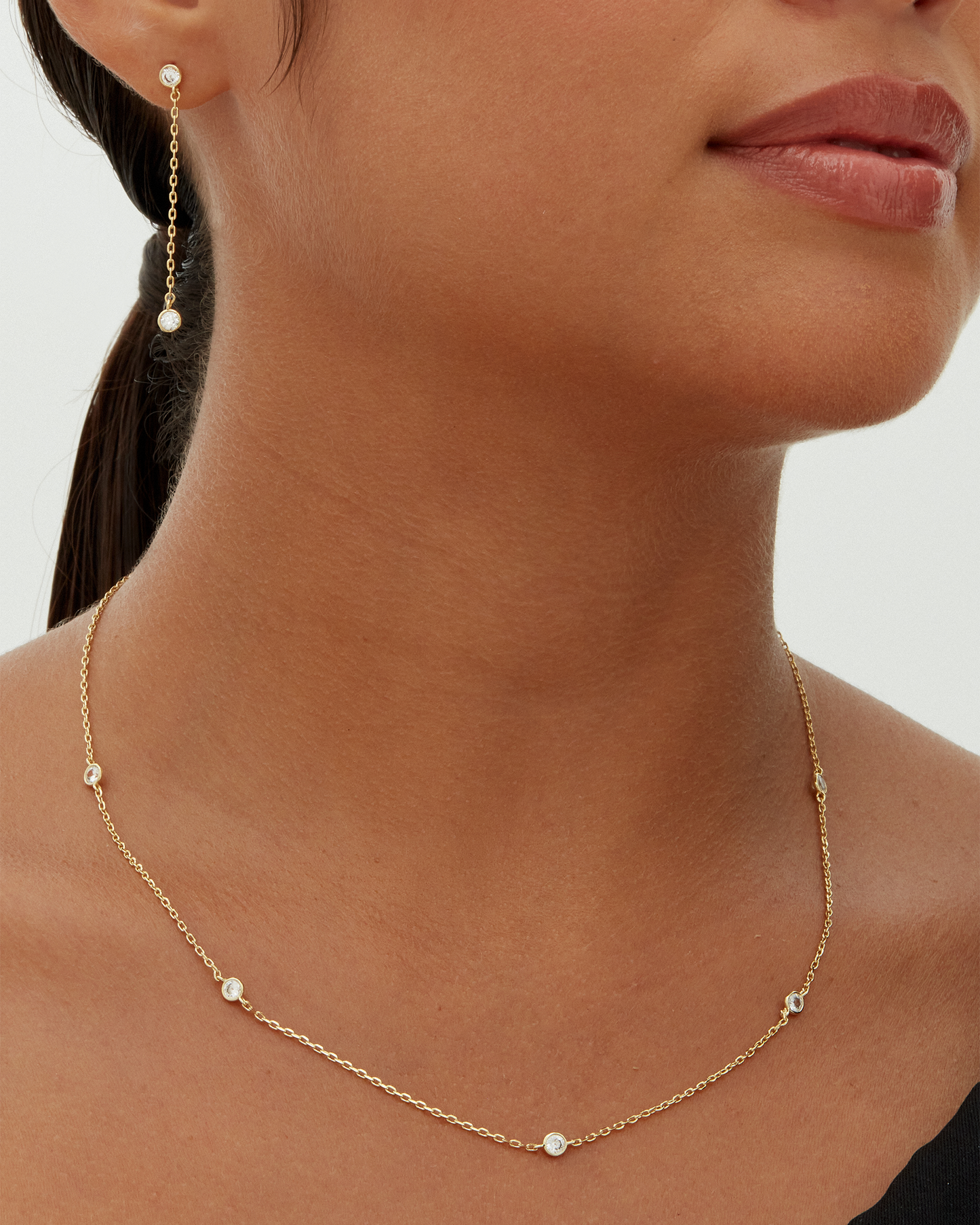 Effortless Layering Cubic Zirconia Necklace