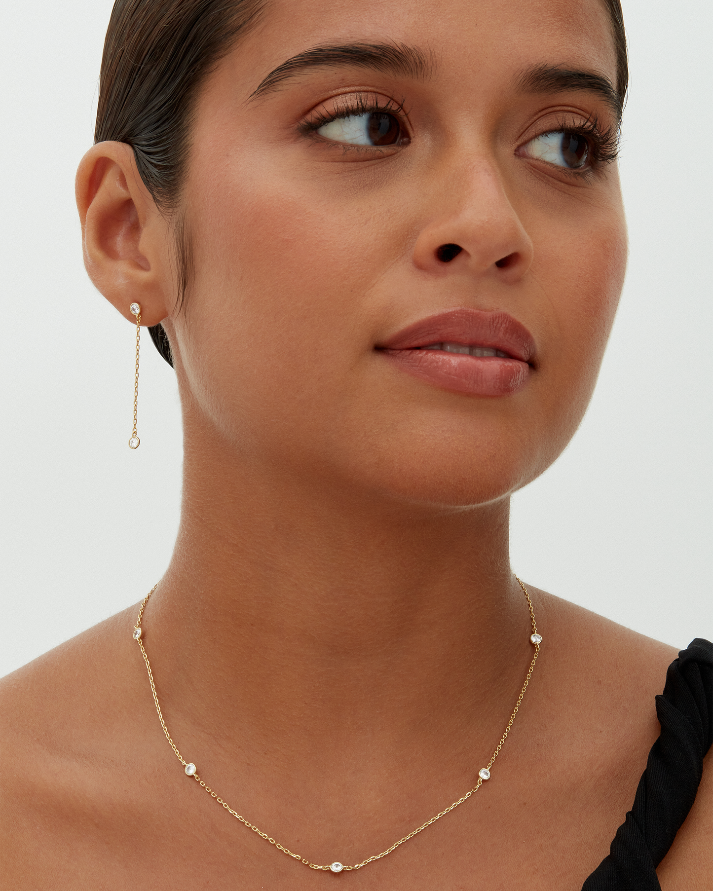 Effortless Layering Cubic Zirconia Necklace