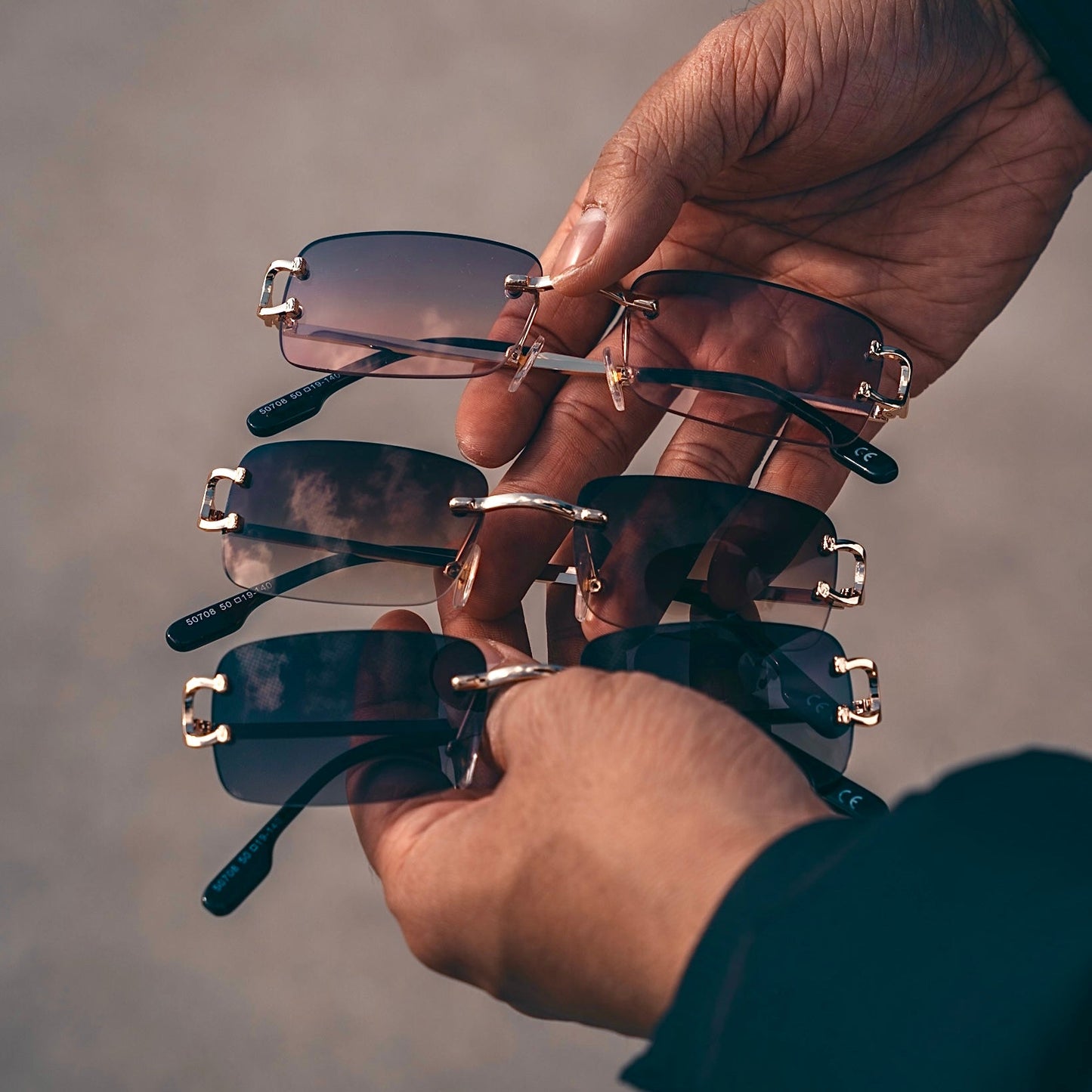 Modern Rimless Sunglasses for Effortless Style