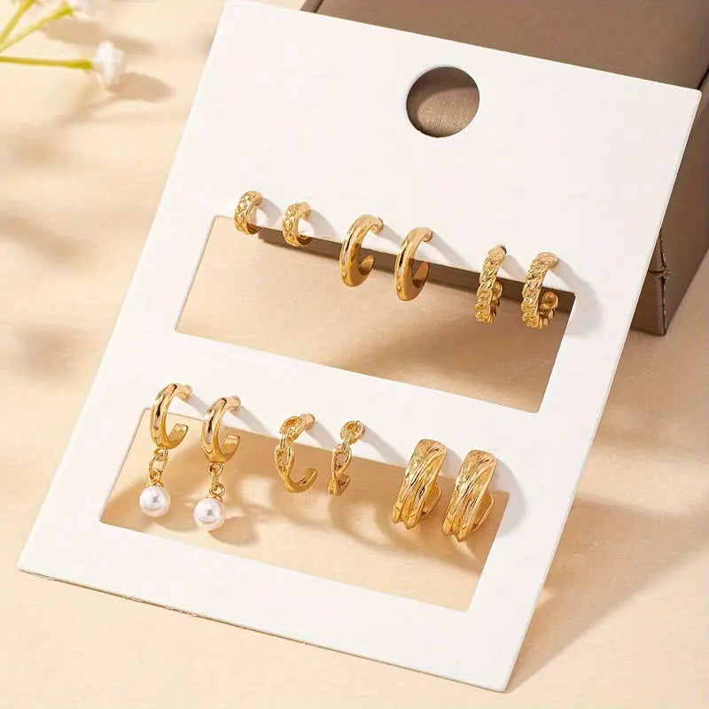 Lightweight Gold-Tone Earrings