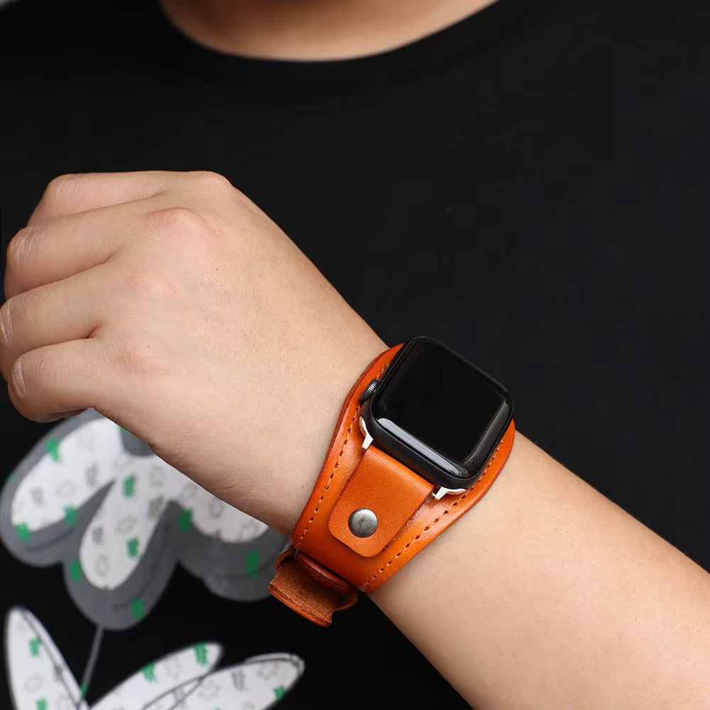 Rugged Modern Leather Band