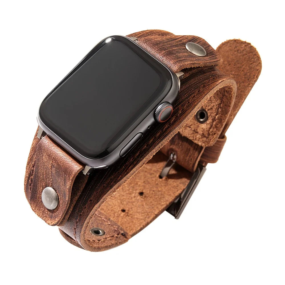 Rugged Modern Leather Band