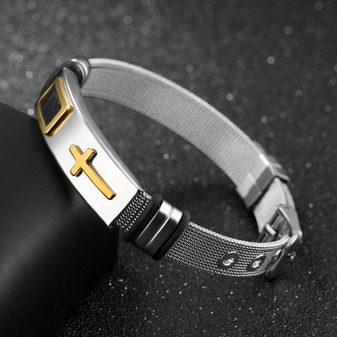 Faith-Expressive Adjustable Cross Bracelet
