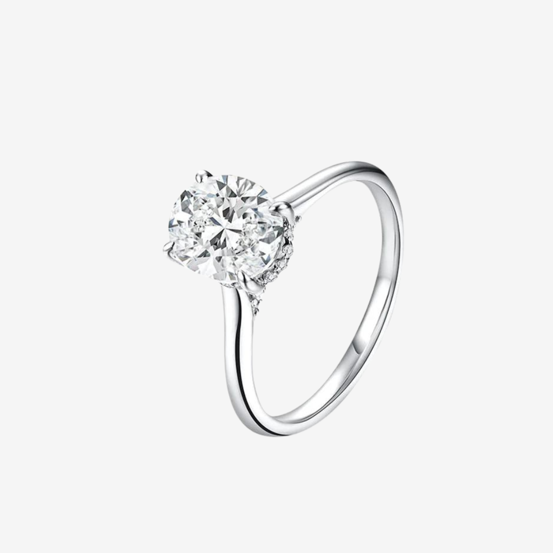 Radiant Oval Engagement Ring