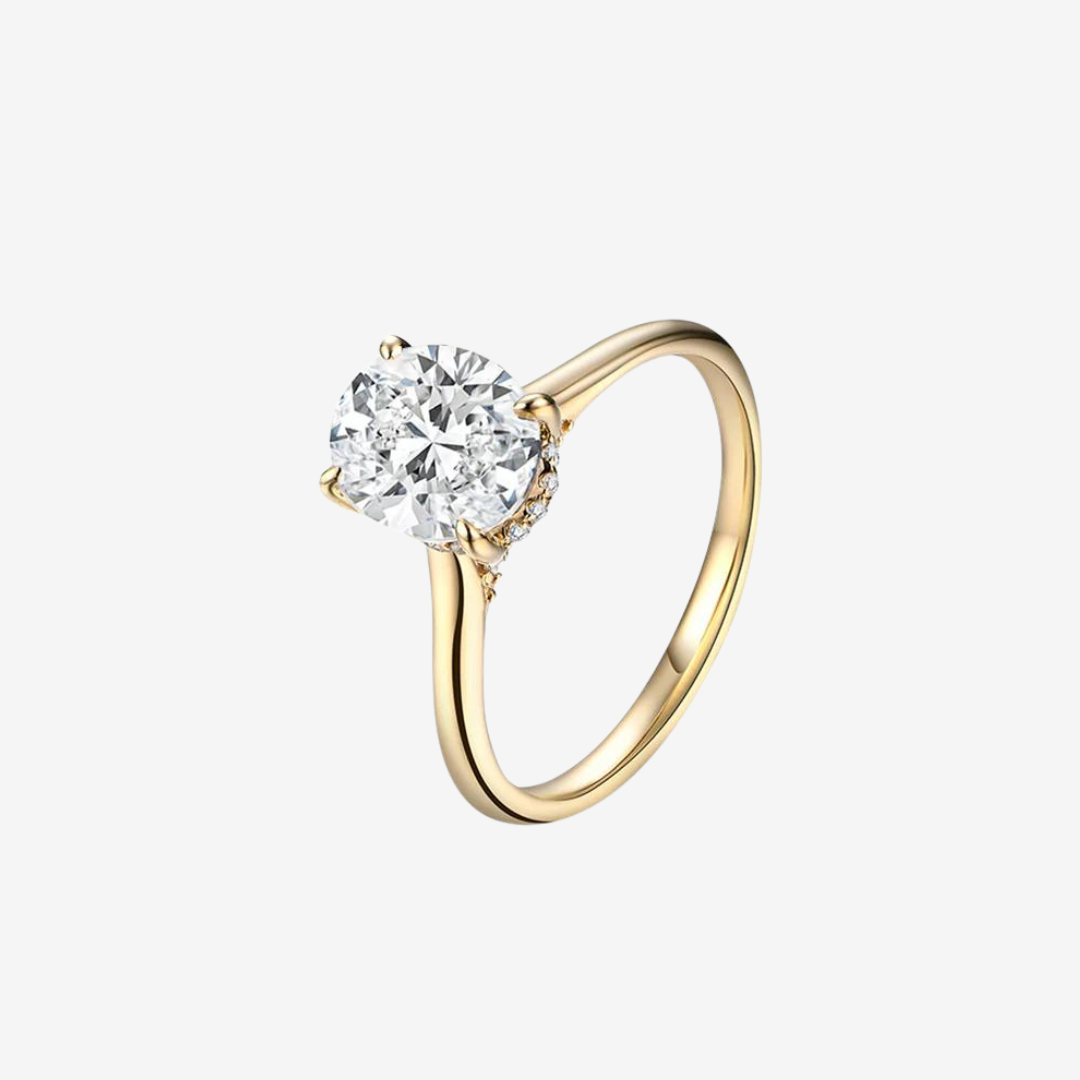 Radiant Oval Engagement Ring