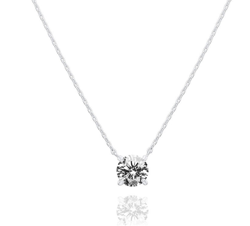 Elegant Sparkle Necklace with Chain