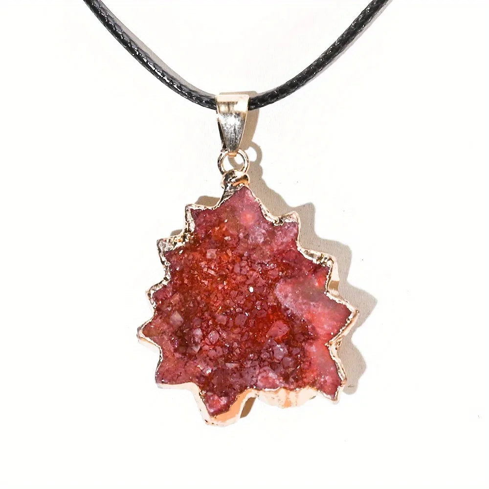 Spiritual Harmony Geode Necklace Charm