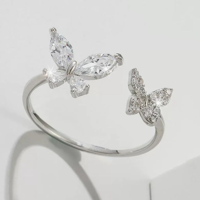 Dancing Butterfly Ring Gift Set