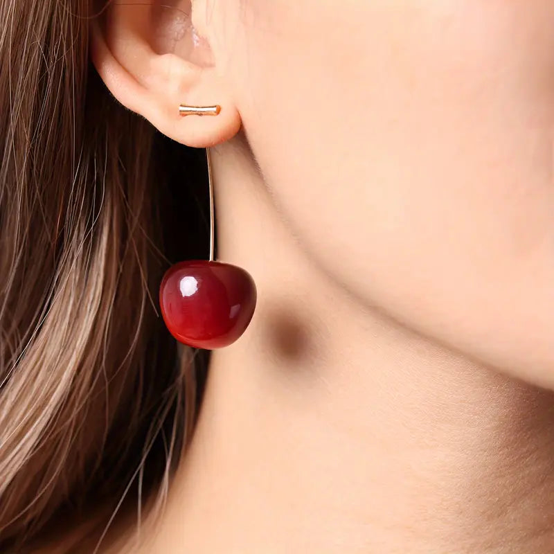 Chic Cherry Earrings for Stunning Impact