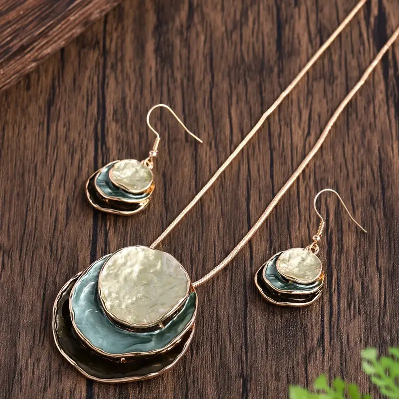 Day-to-Night Earrings and Necklace