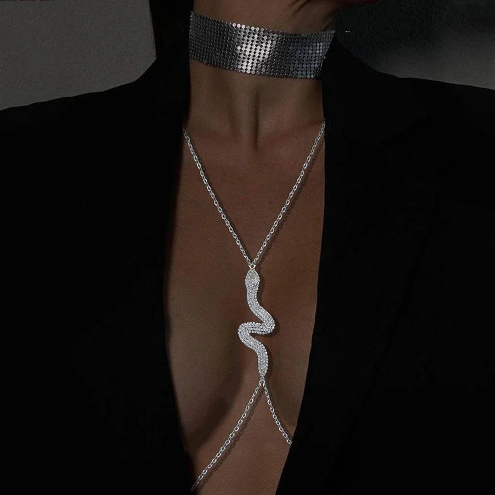 Elegant Rhinestone Chest Adornment
