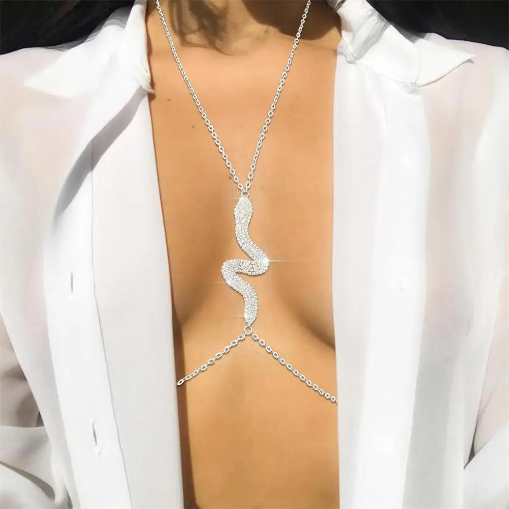 Elegant Rhinestone Chest Adornment