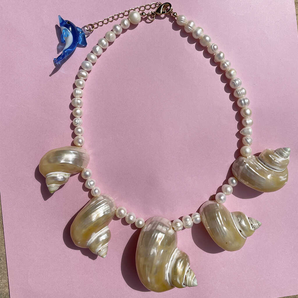 Radiant Seashell Necklace Charm