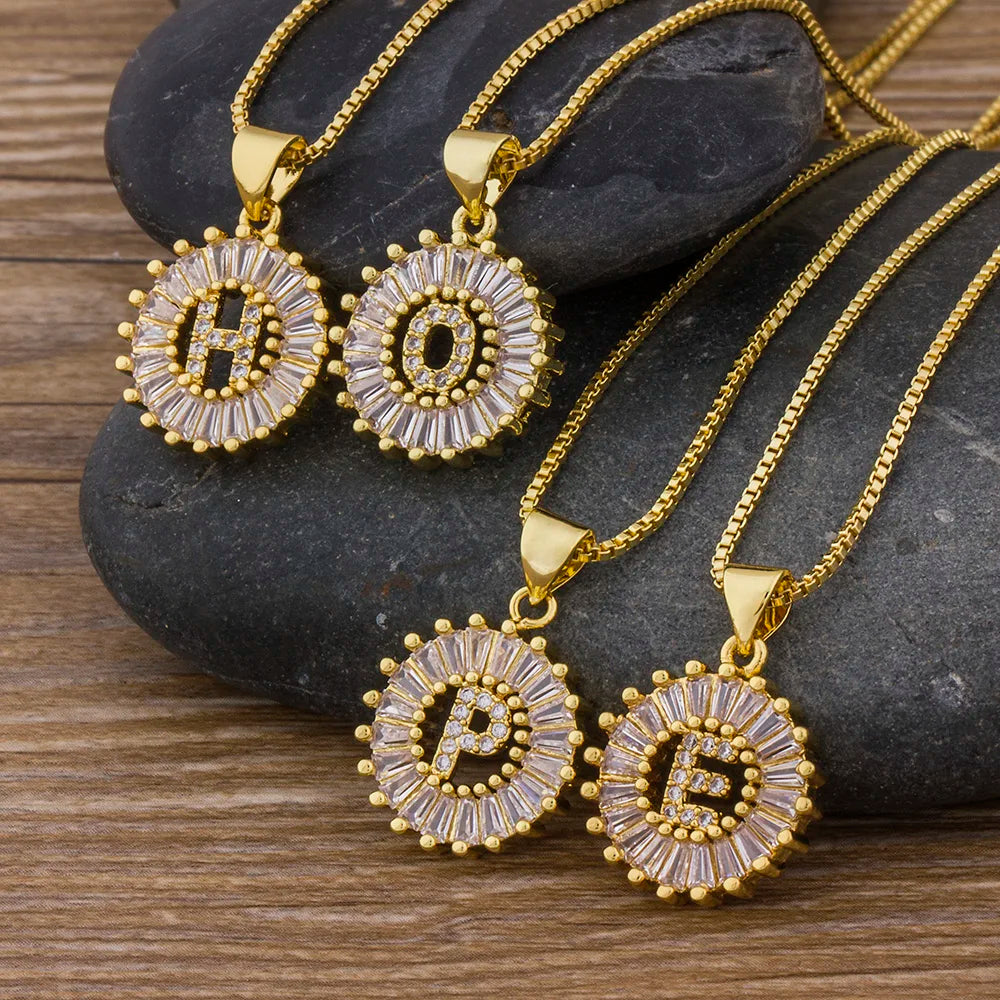 Elegant Initial Pendant Necklace