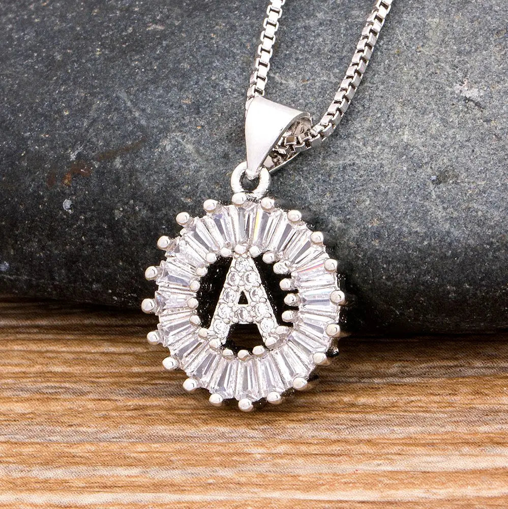 Elegant Initial Pendant Necklace