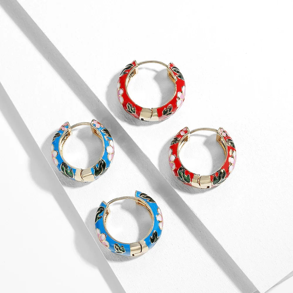 Elegant Bloom Snap Earrings