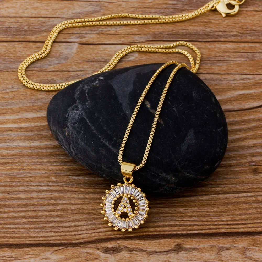 Elegant Initial Pendant Necklace
