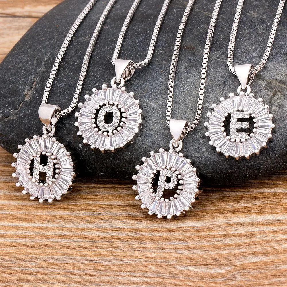 Elegant Initial Pendant Necklace
