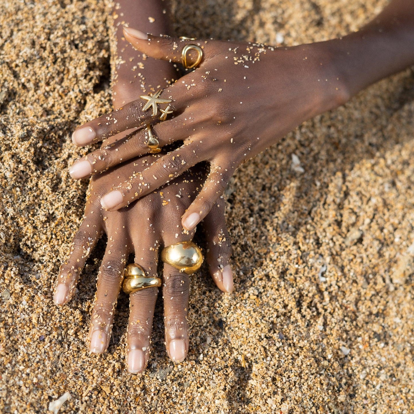 Sunset Radiance Dome Ring