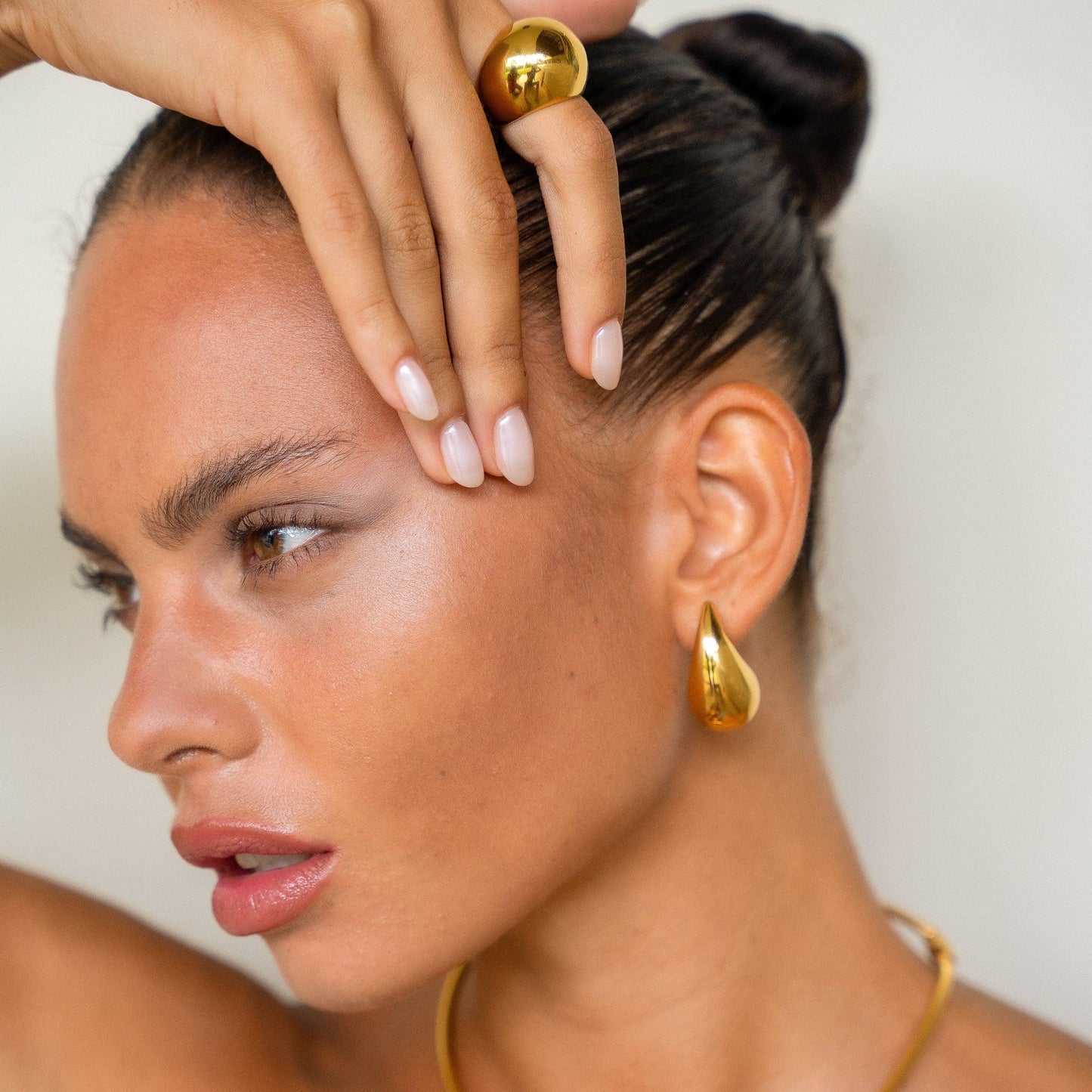 Sunset Radiance Dome Ring