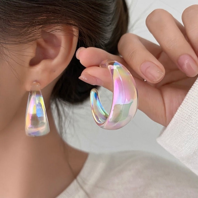 Elegance Amplified: Luxe Acrylic Earrings