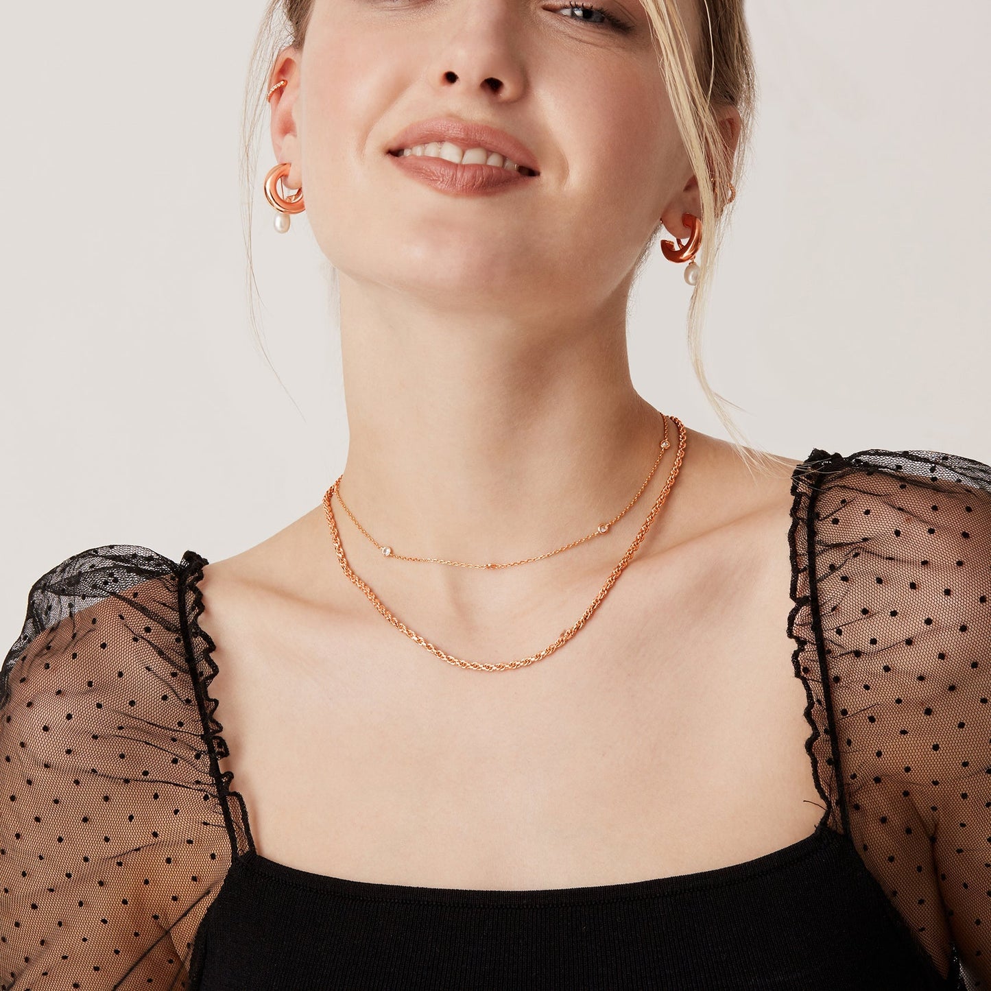 Effortless Layering Cubic Zirconia Necklace