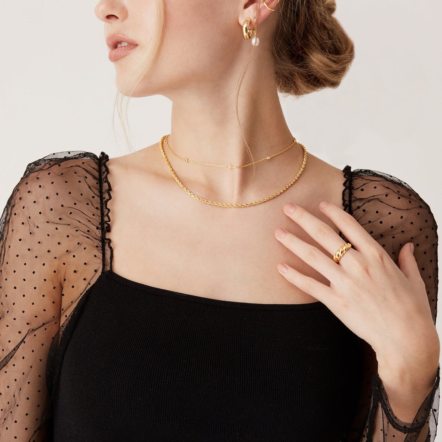 Effortless Layering Cubic Zirconia Necklace