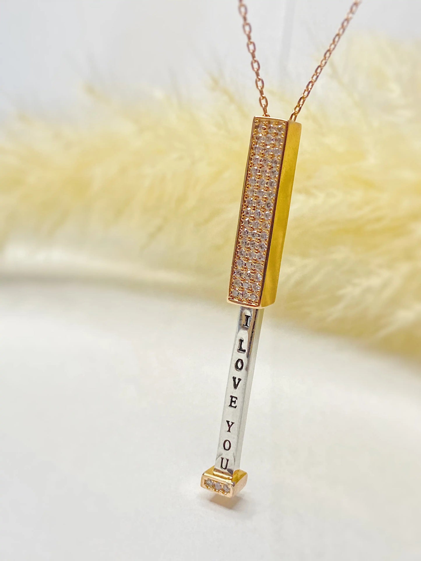 Secret Message Shimmer Necklace