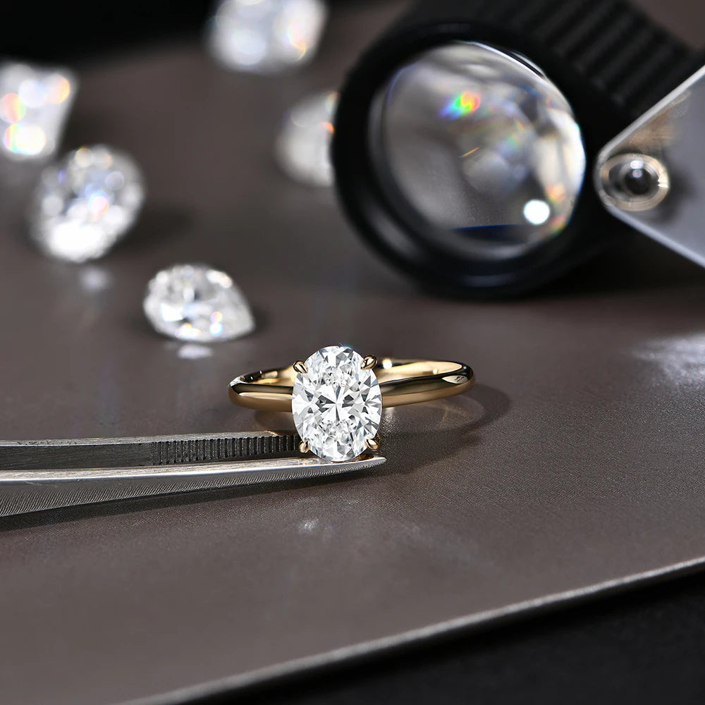 Radiant Oval Engagement Ring