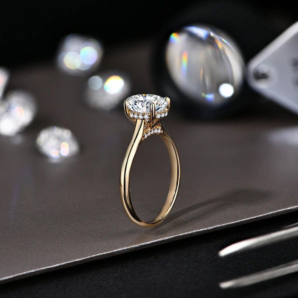 Radiant Oval Engagement Ring