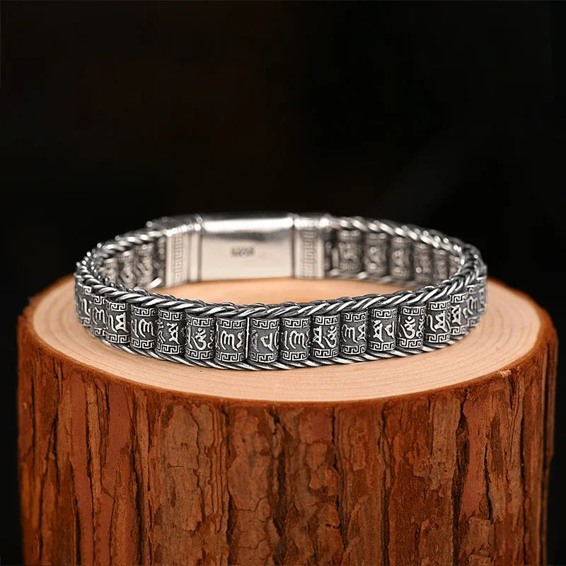 Mantra Strength Stainless Bracelet
