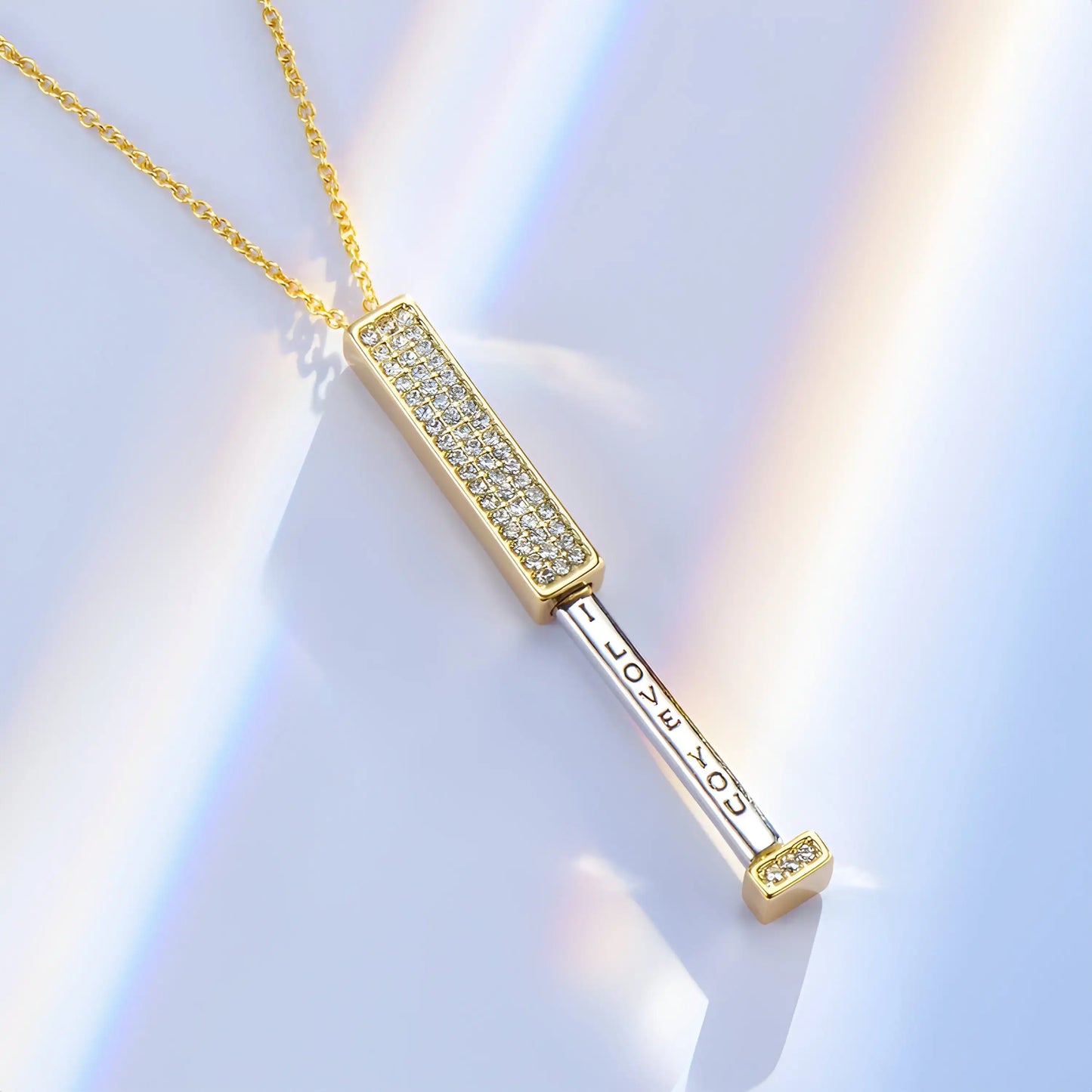 Secret Message Shimmer Necklace