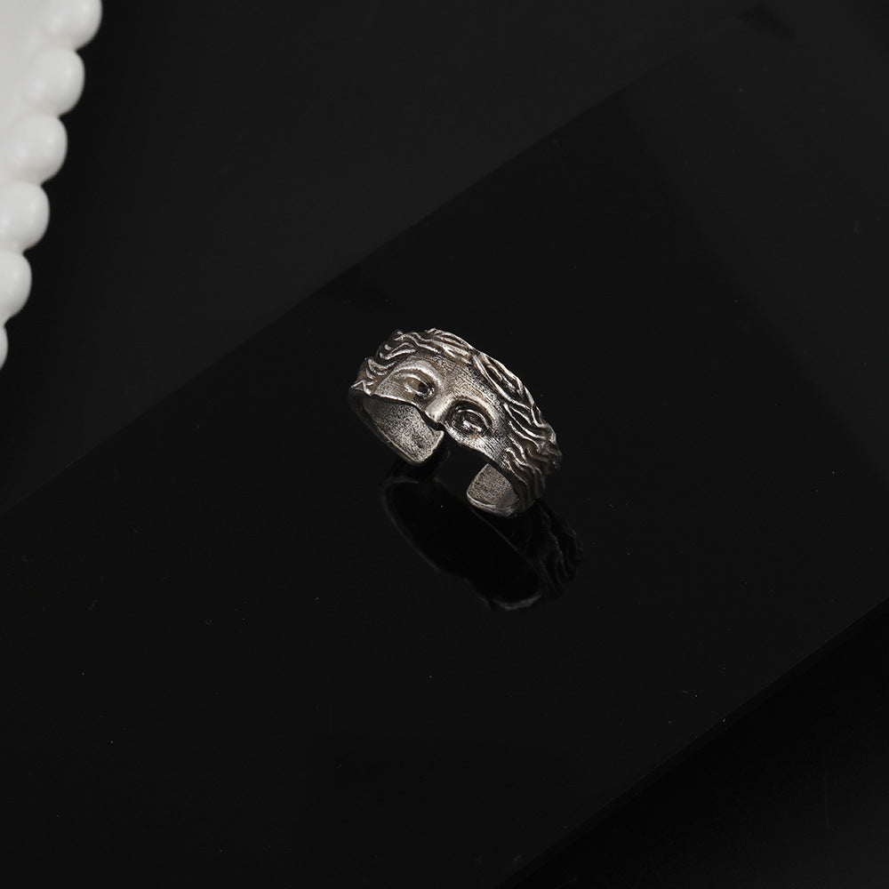 Aphrodite-Inspired Stainless Steel Ring
