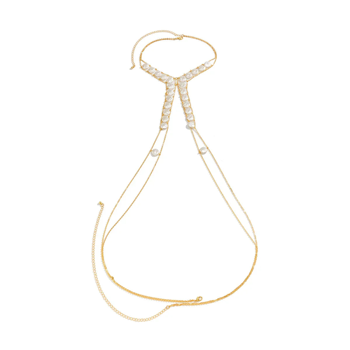 Elegant Pearl Cross Necklace