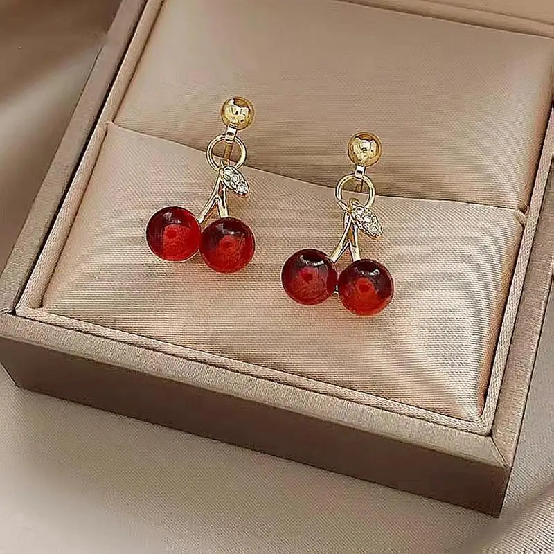 Timeless Crystal Cherry Jewelry Set