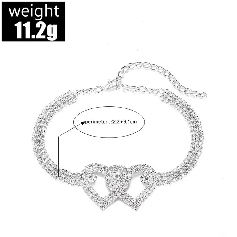 Elegant Heart Foot Chain Bliss