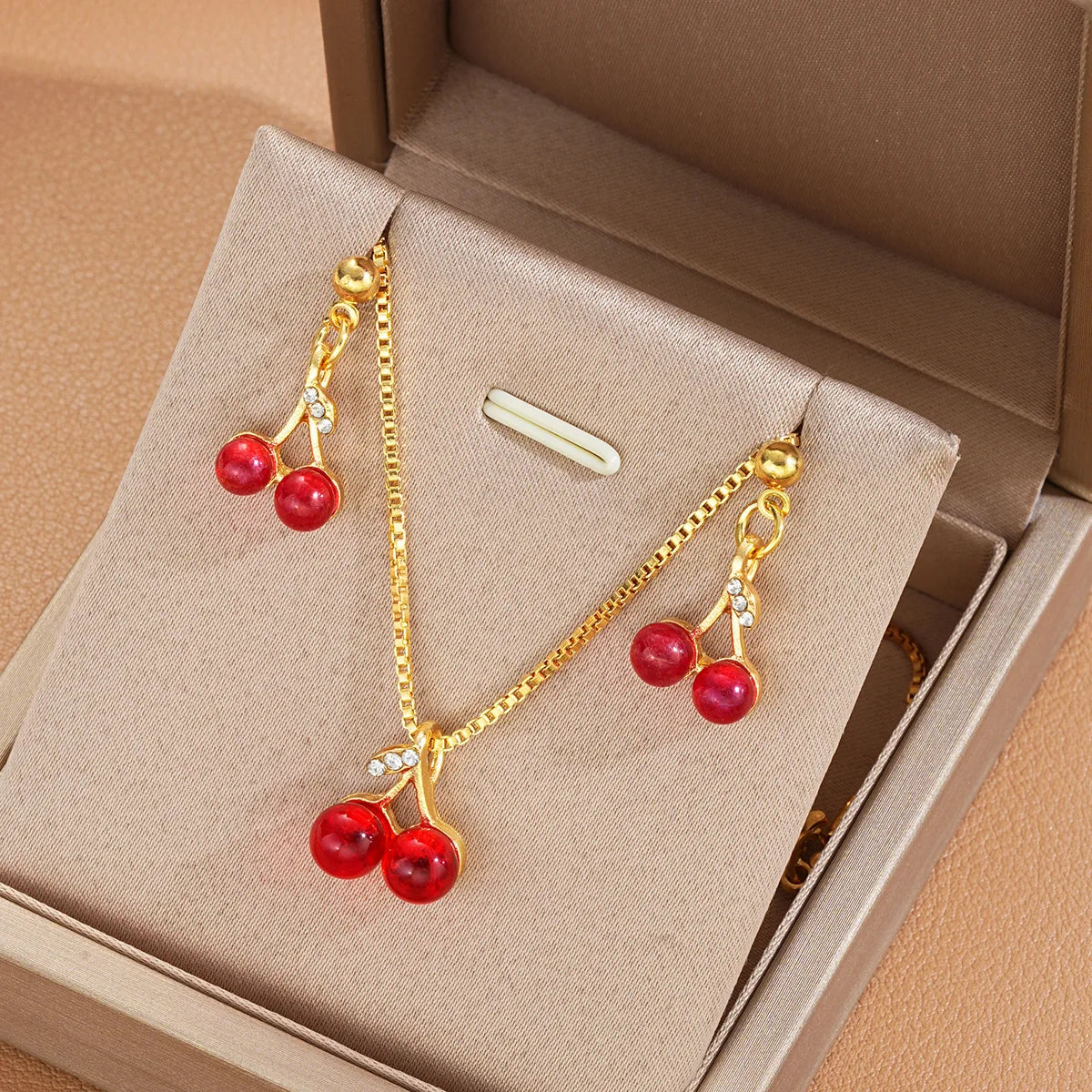 Radiant Cherry Elegance Set