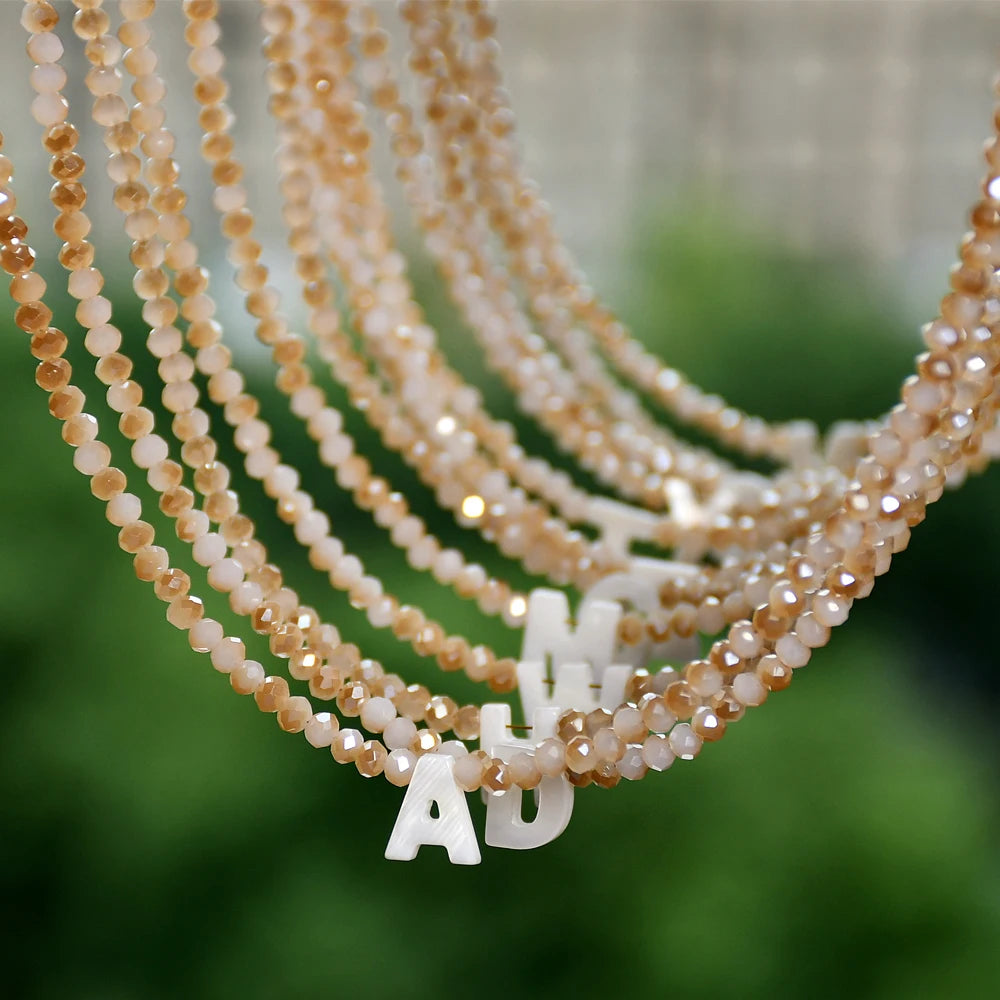 Summer Glow Initial Choker