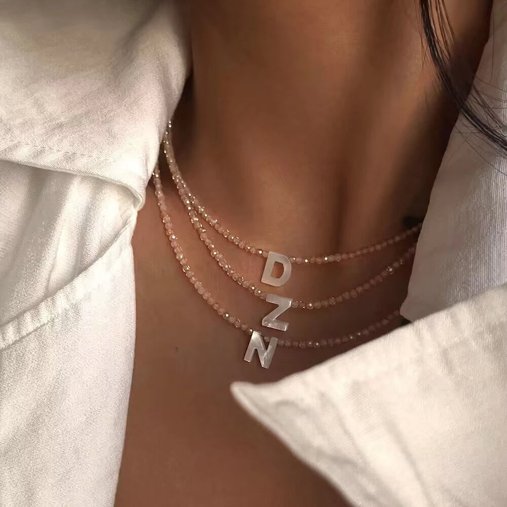 Summer Glow Initial Choker