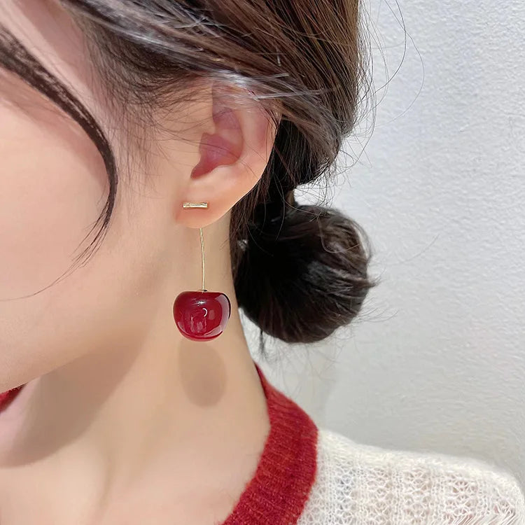 Chic Cherry Earrings for Stunning Impact