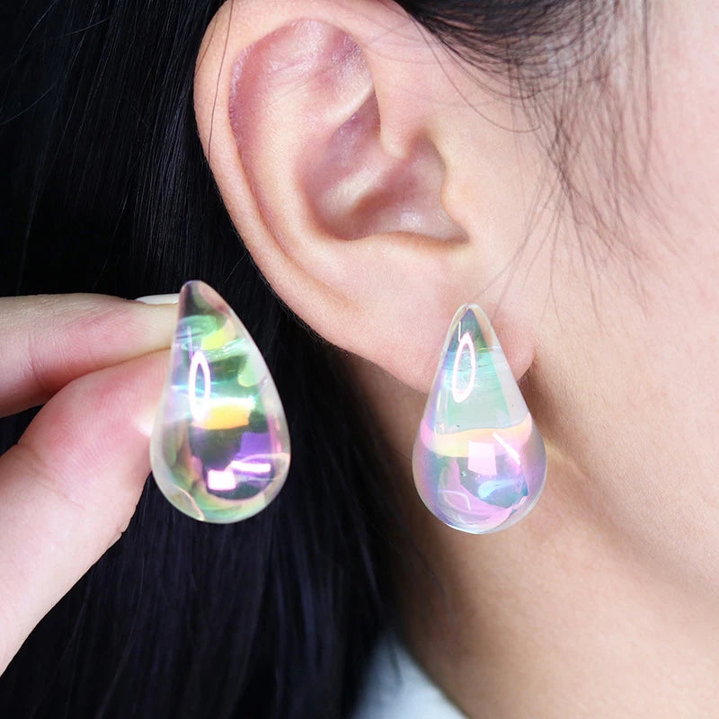 Elegance Amplified: Luxe Acrylic Earrings