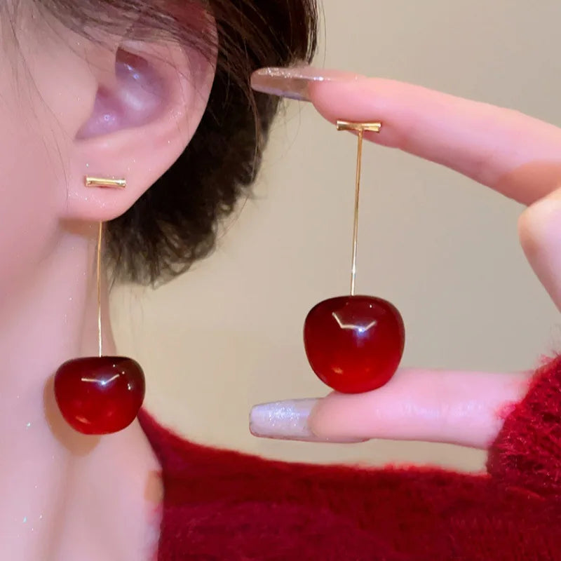 Chic Cherry Earrings for Stunning Impact